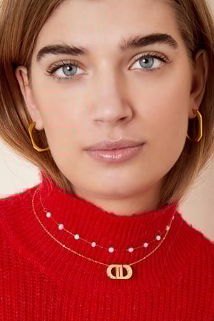 Collar Perlas Buena Vida Color dorado Acero inoxidable h5 Imagen2